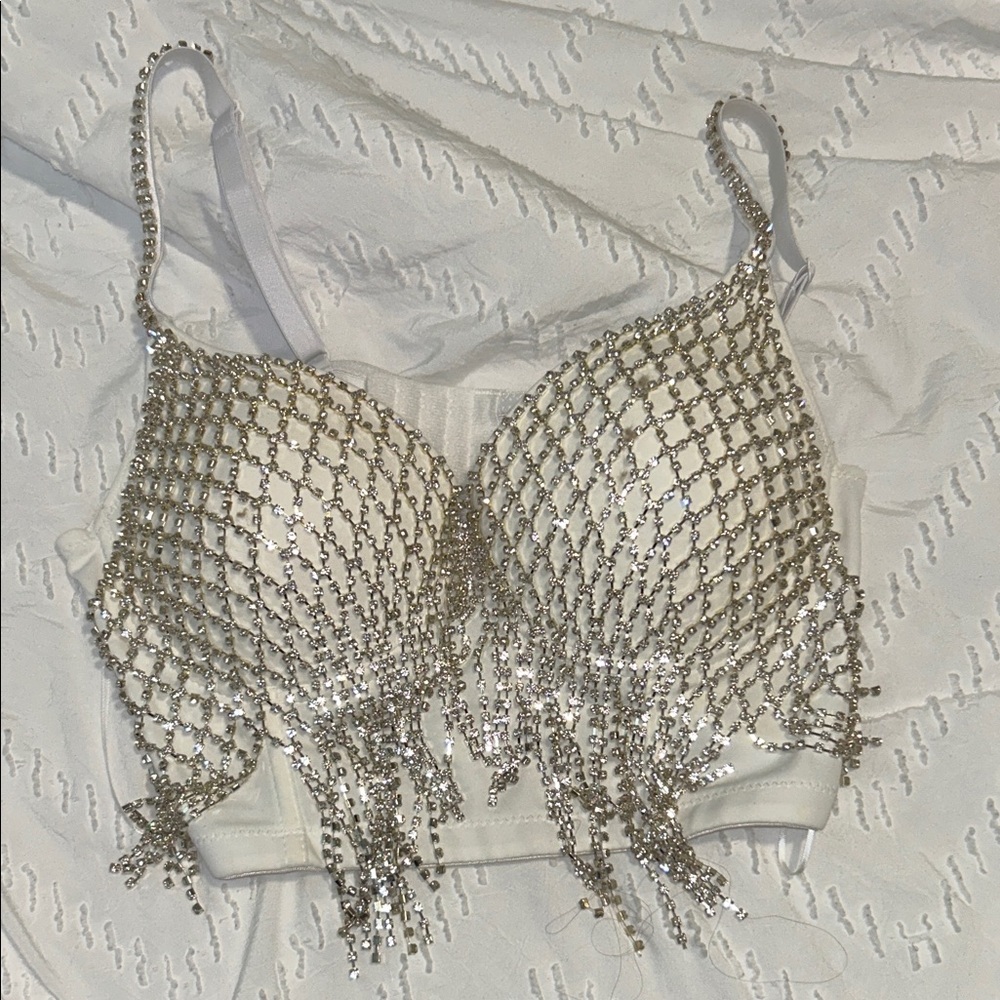 NWT Rhinestone Bralette